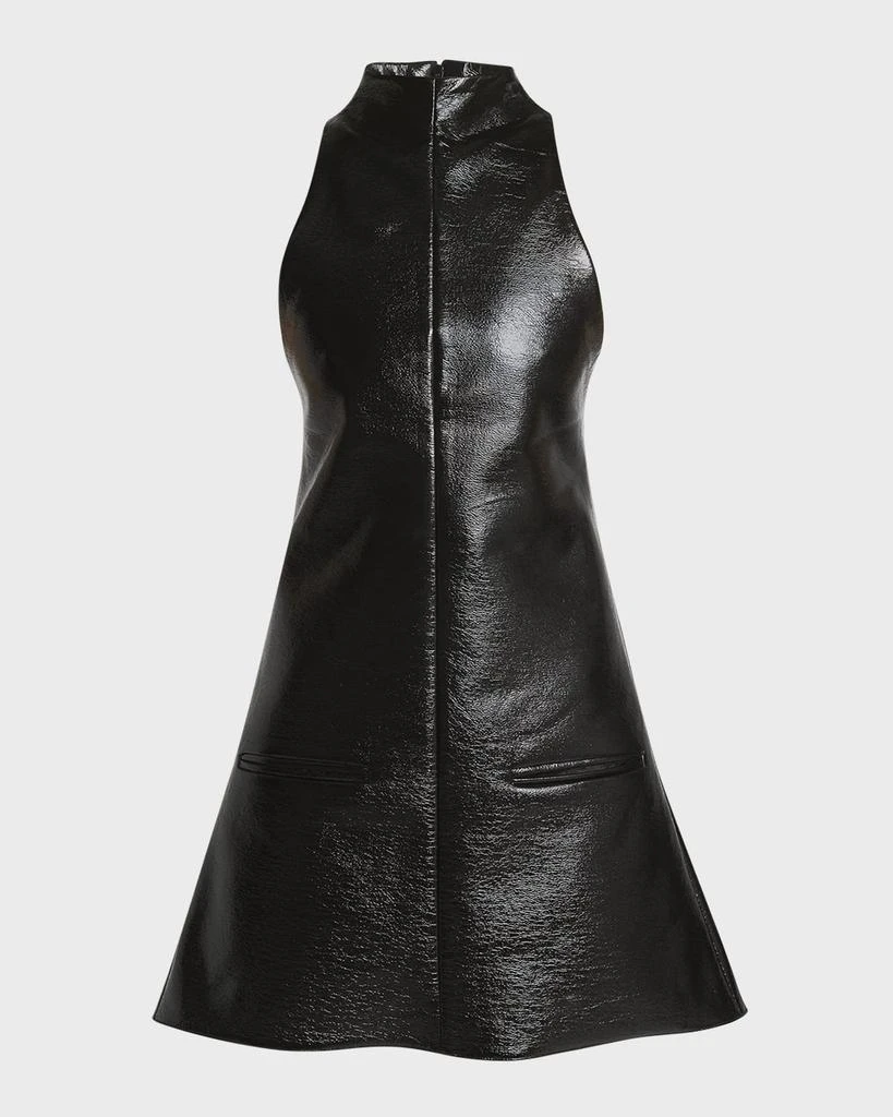 courreges 2-Pocket Vinyl A-Line Mini Dress 1