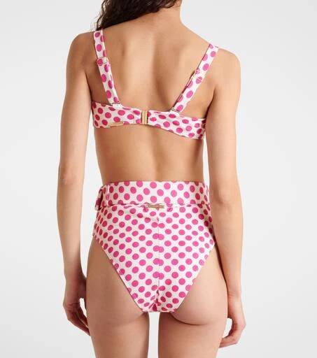 Alexandra Miro Ursula polka-dot high-rise bikini bottom 3
