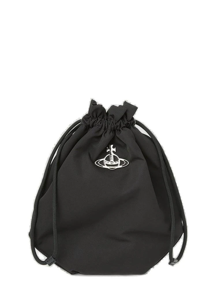 Vivienne Westwood Vivienne Westwood Logo-Plaque Drawstring Pouch Bag 1