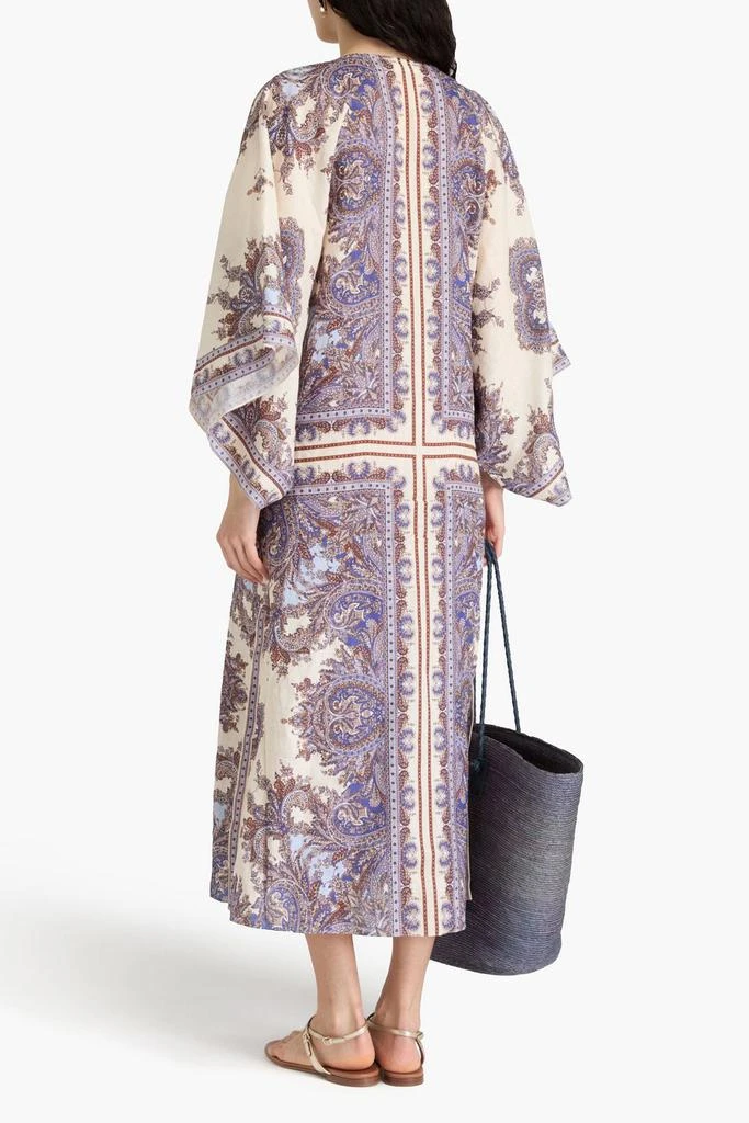 Zimmermann Paisley-print linen kaftan 3