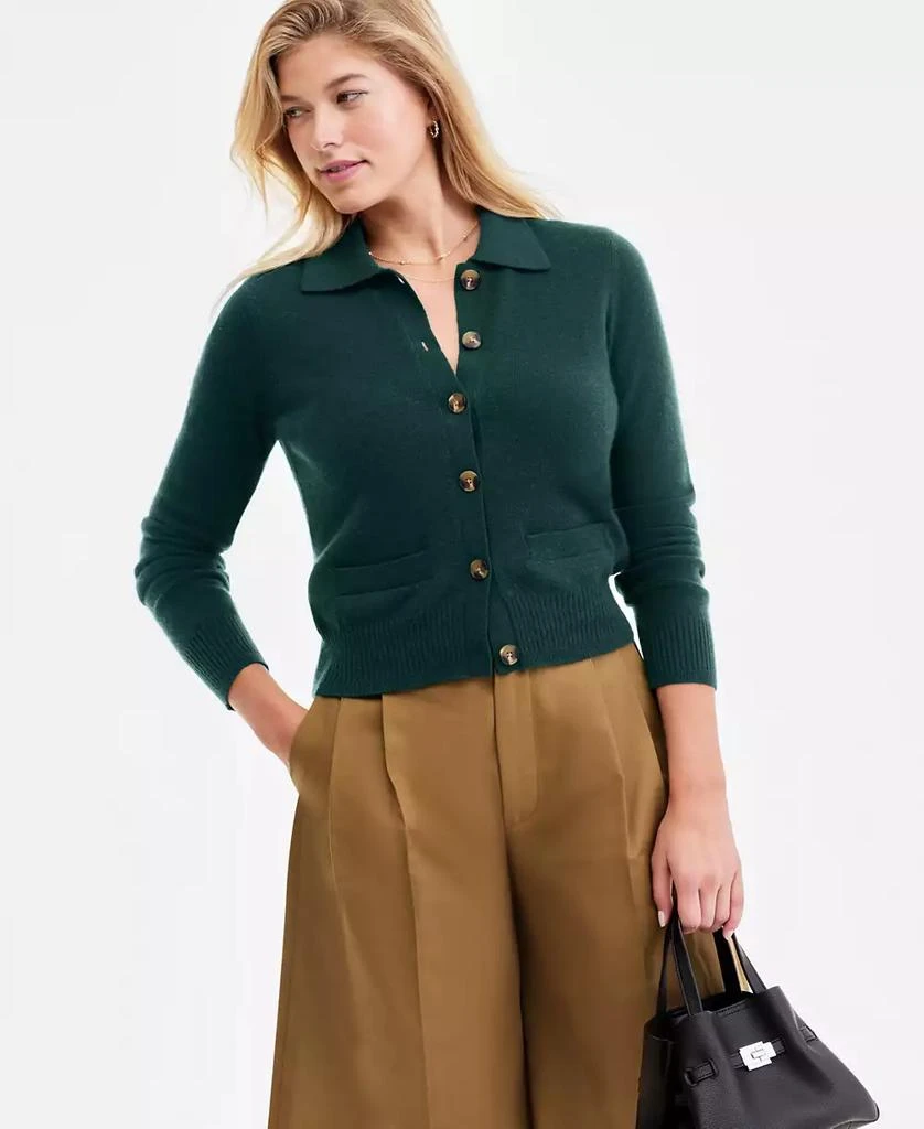 Charter Club Women
s Collared Shrunken Cardigan, Macy
s Exclusive