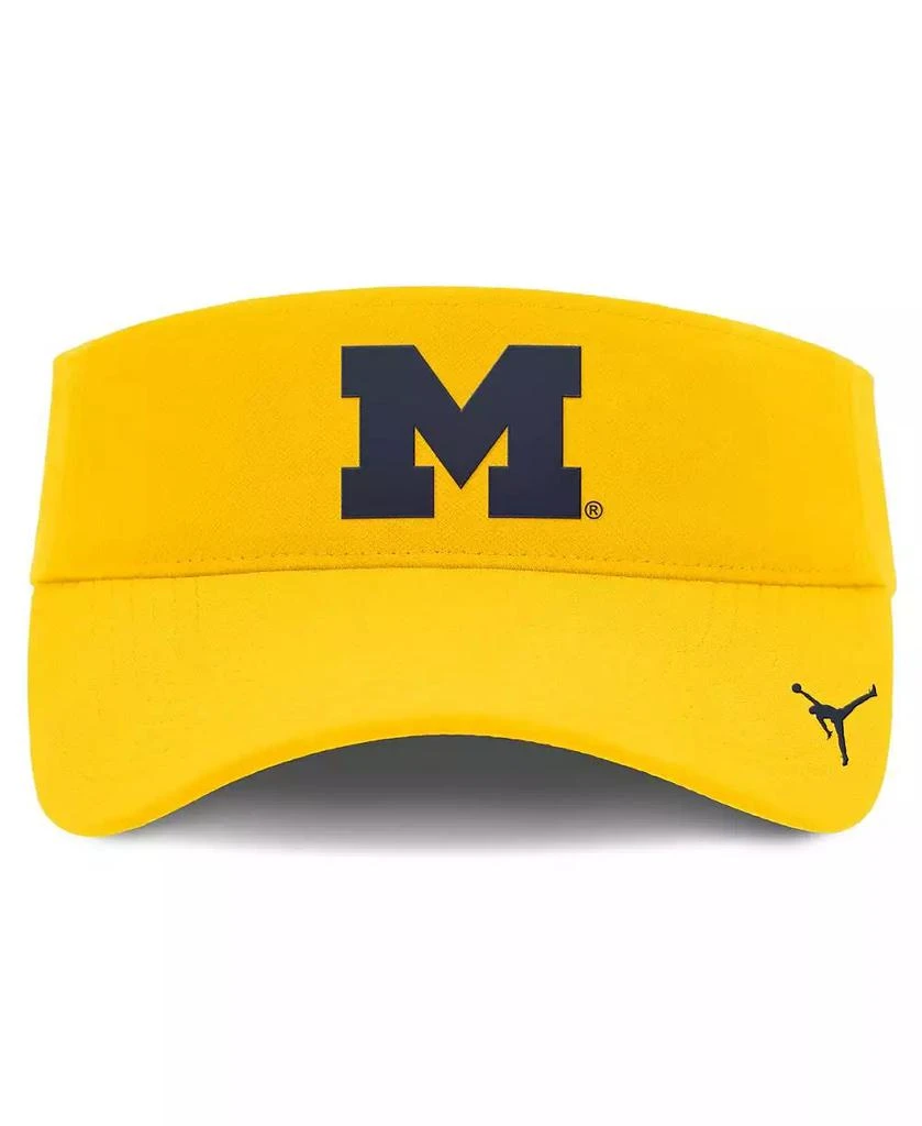 Jordan Men's Maize Michigan Wolverines Ace Performance Adjustable Visor Hat 2
