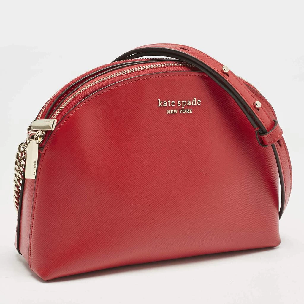 Kate Spade Red Leather Spencer Small Double Zip Crossbody Bag – On Sale ...