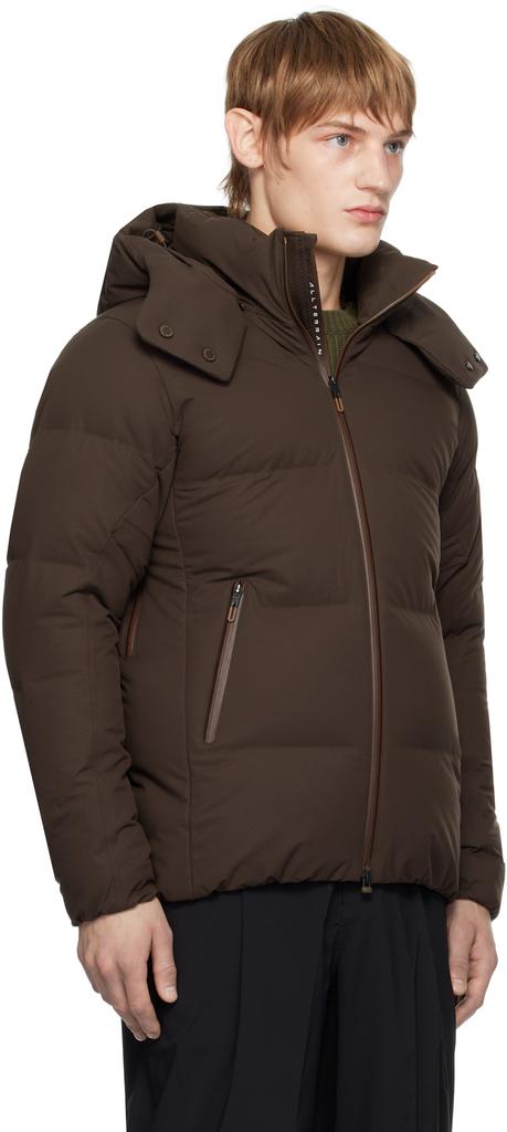 DESCENTE Brown Mizusawa Mountaineer Down Jacket