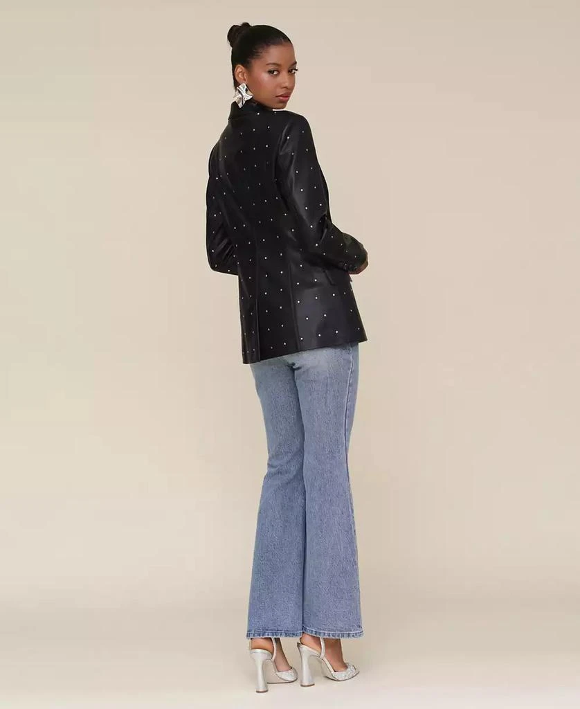 Avec Les Filles Women's Double-Breasted Diamante Blazer 8