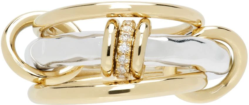 Spinelli Kilcollin Silver & Gold Gemini Vulcan Ring 1