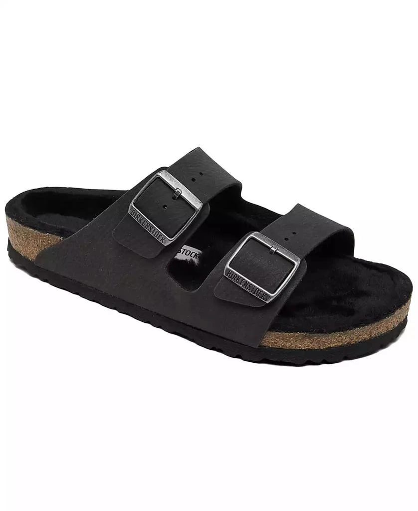 Birkenstock Men's Arizona Shearling Microfiber Sandals from Finish Line 1