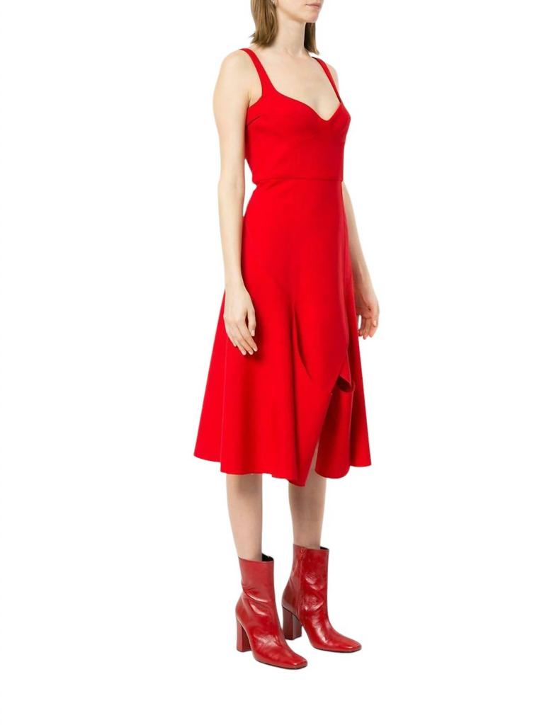 Dion Lee Dion Lee - Corset Bustier Double Wool Circle Loop Midi Dress