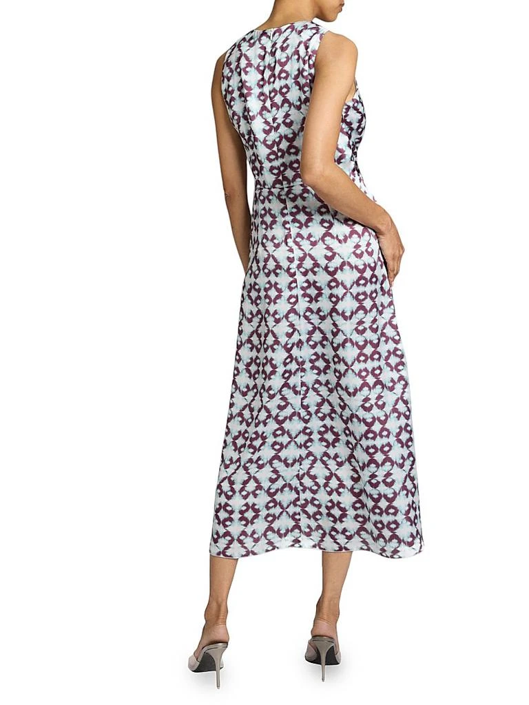 Santorelli Ruched A-Line Midi-Dress 5