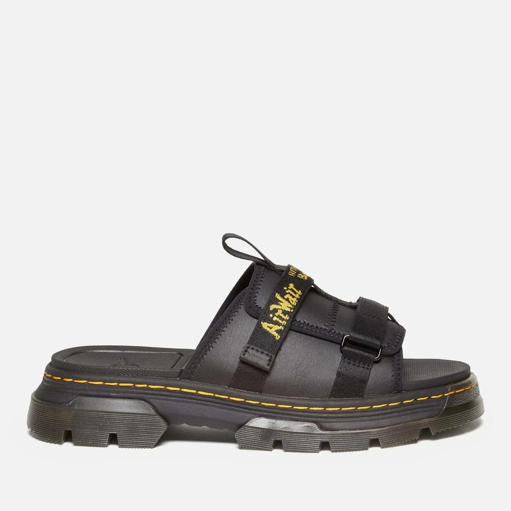 Dr. Martens Dr. Martens Ayce II Leather and Webbing Slide Sandals 1