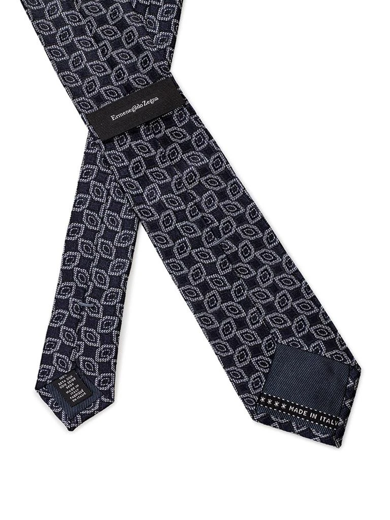 Ermenegildo Zegna Ermenegildo Zegna   Silk Tie with Micro Men's Print 2