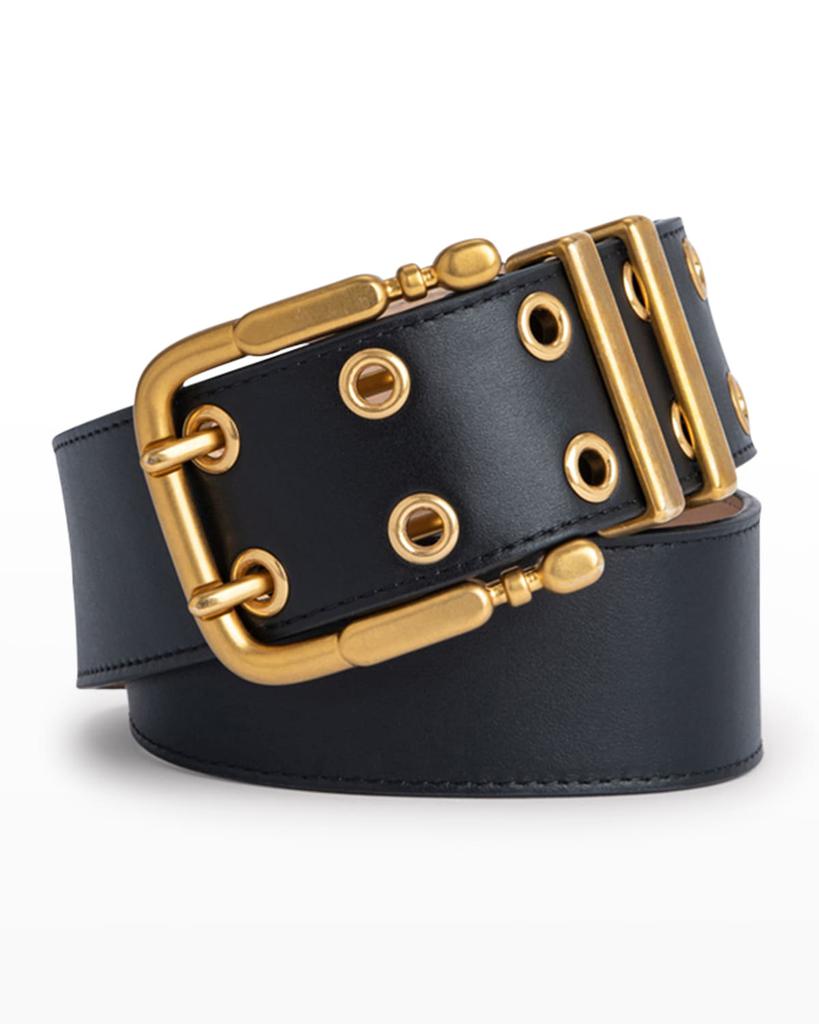【送料&関税込】By Far Gold Leather Moore llic Belt by FAR By Far Gold Leather Moore Metallic Belt - Belts