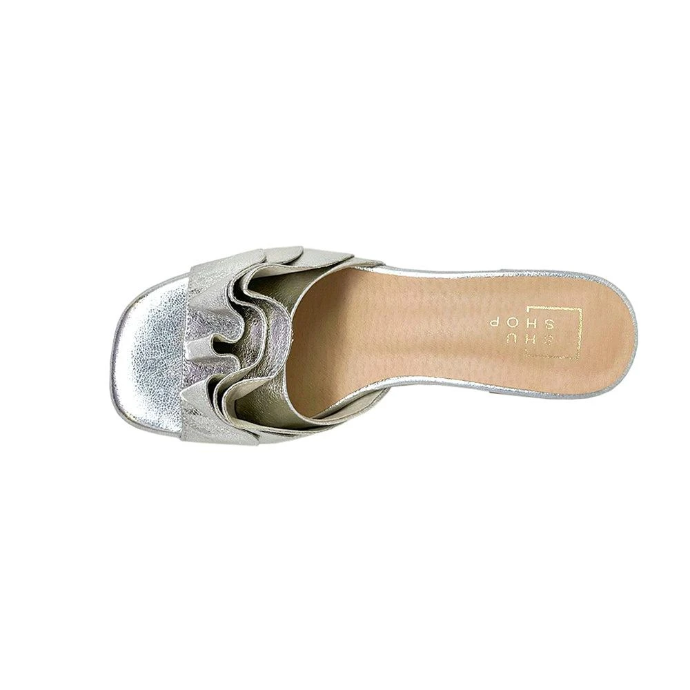 Shu Shop Frances Metallic Block Heel Sandals 4