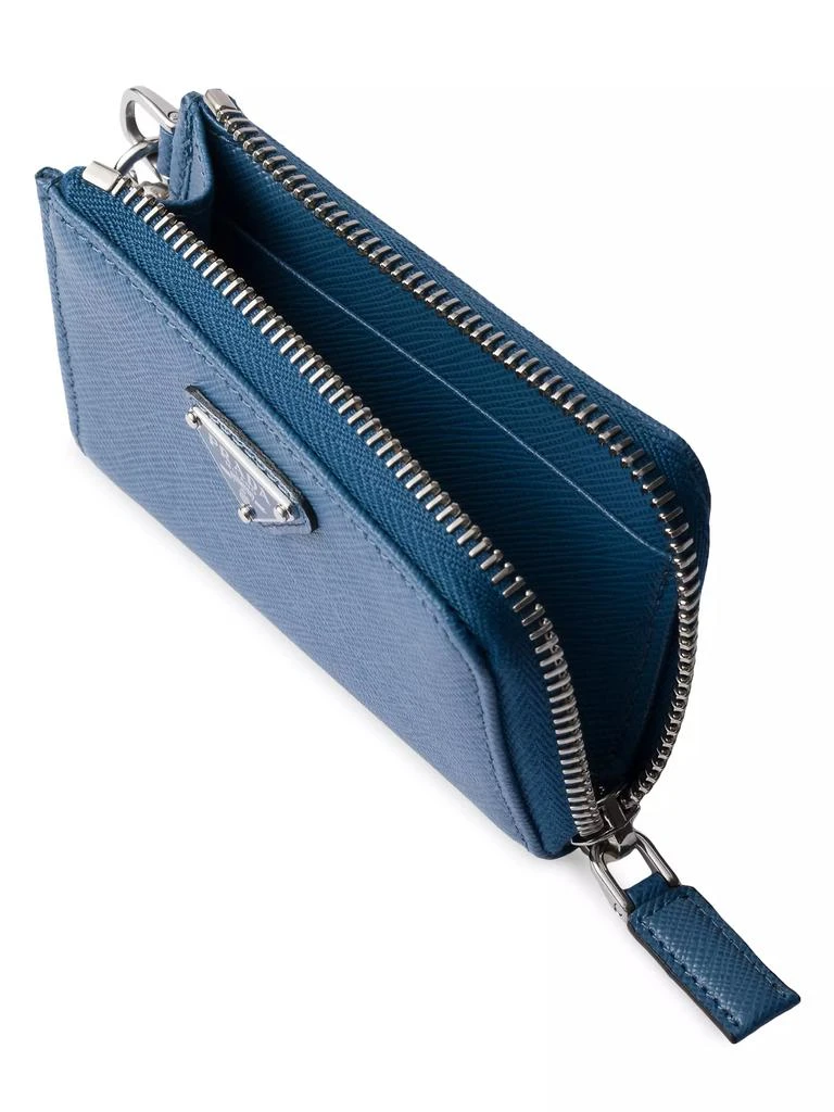 Prada Saffiano Leather Mini Pouch Keychain 3