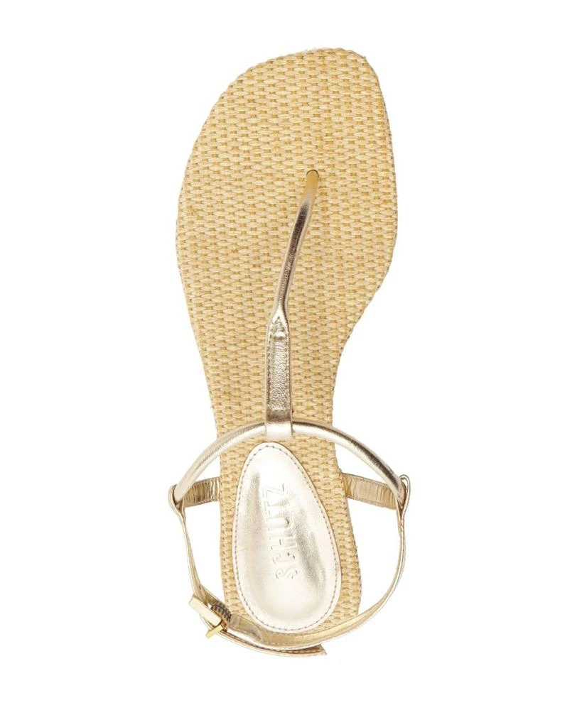 Schutz Women's Elsha Flat T Strap Sandals 3