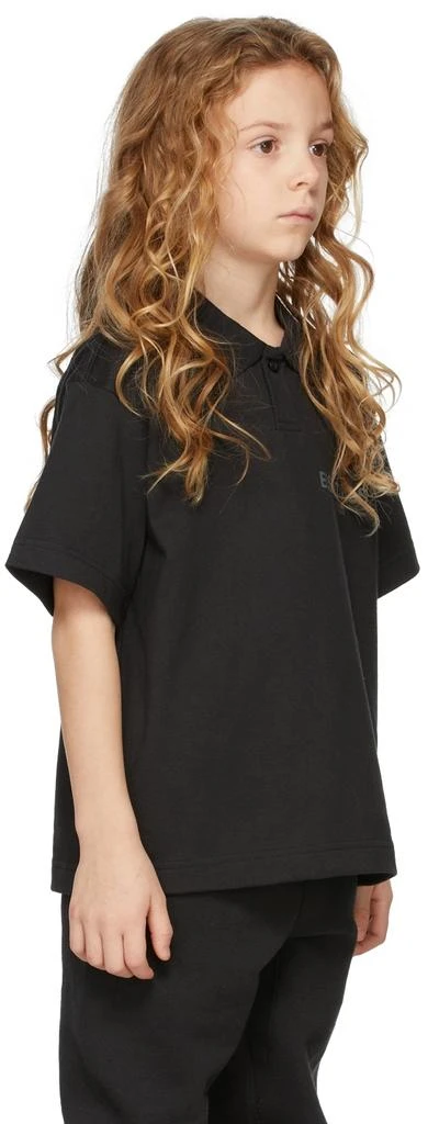 Essentials Kids Black Jersey Polo 3
