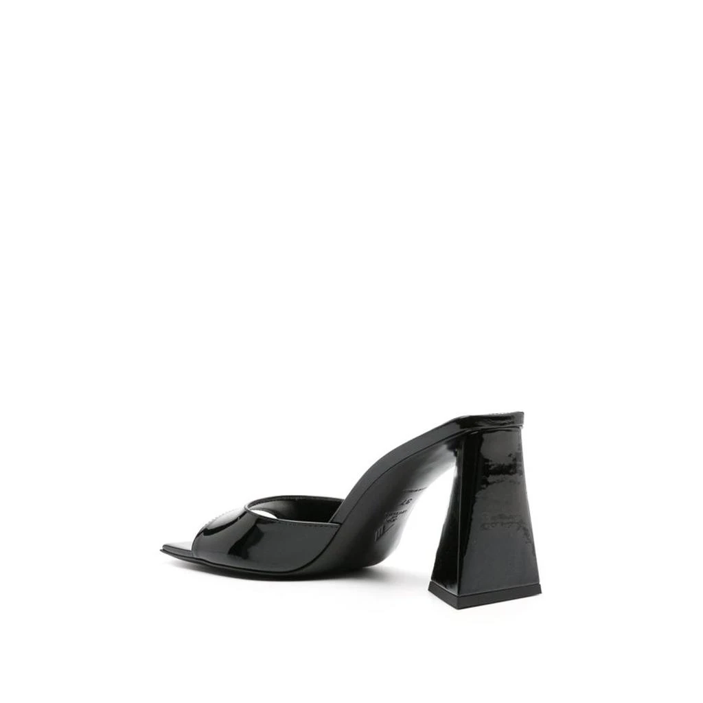 La Sélection Créateurs Sandales The Attico Mini Devon 85 Leather - Black - Femme 3