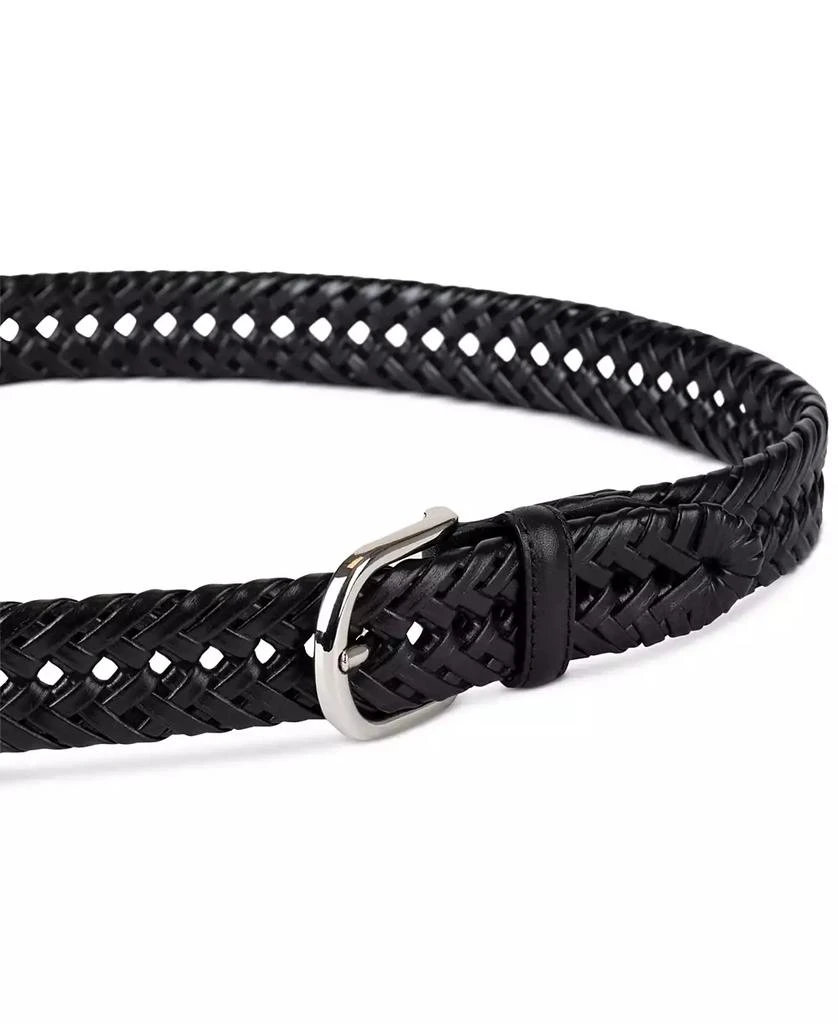 Black and White Hand-Laced Belt Black n White - Laced Belt — LACED BELT CO main image 3
