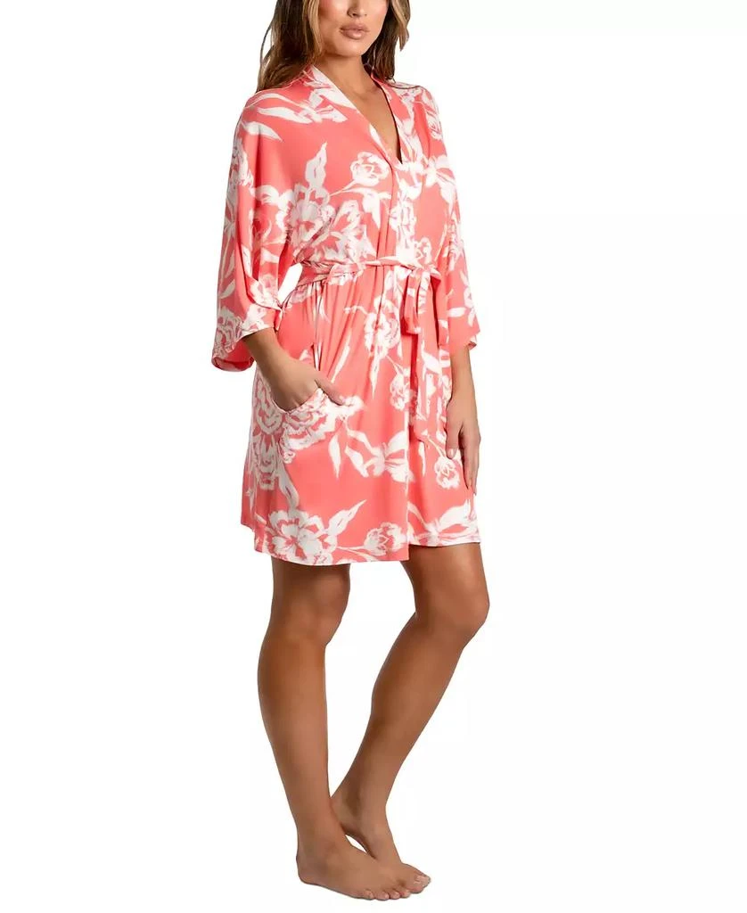 Linea Donatella Women's Printed 3/4-Sleeve Robe 3