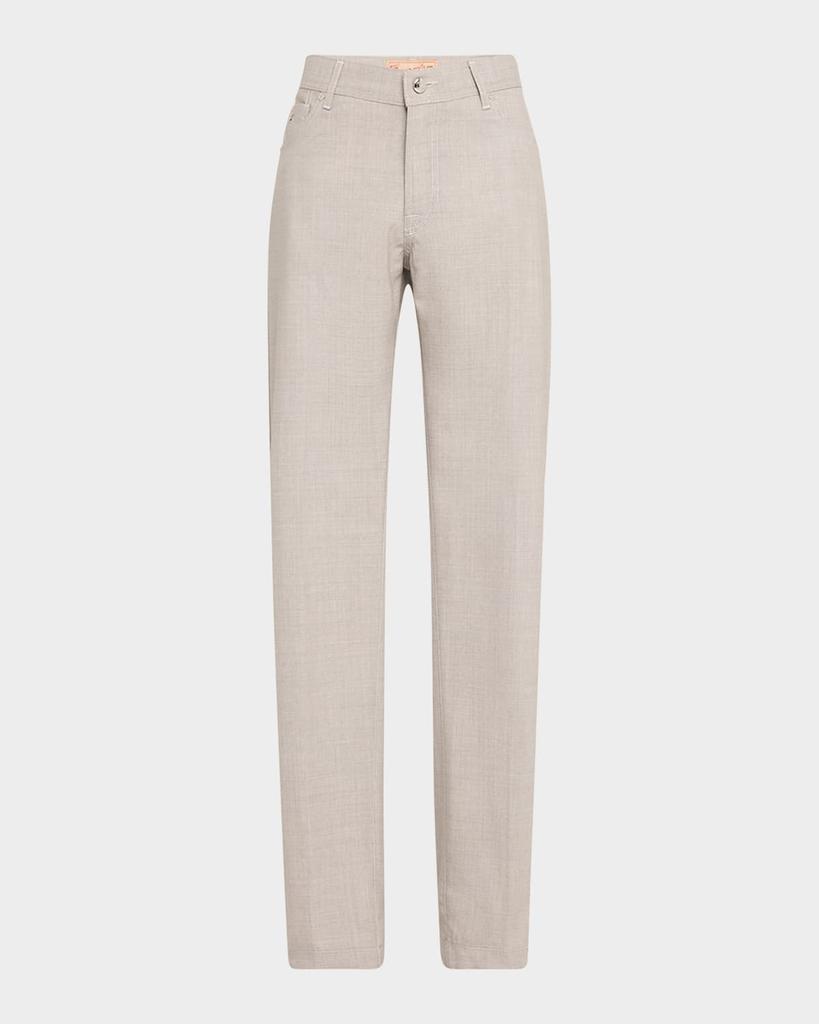 Marco Pescarolo Men's 130s Tropical Wool 5-Pocket Pants