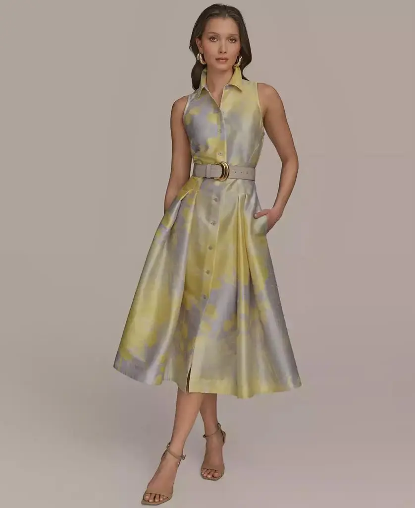Donna Karan Women's Printed Fit & Flare Shirt Dress - Free Shipping - BeyondStyle Donna Karan Women's Printed Fit & Flare Shirt Dress - Free Shipping - BeyondStyle
