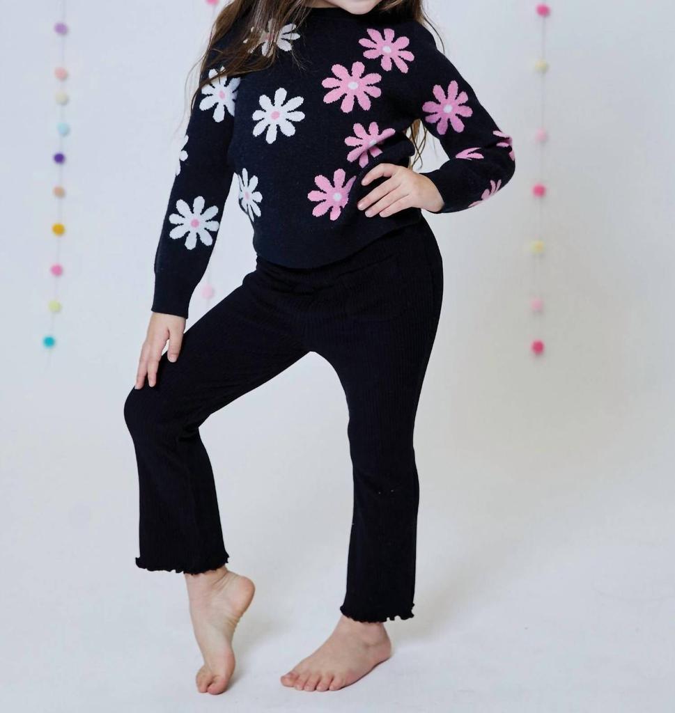 Design History Design History - Girl's Fun Daisy Sweater
