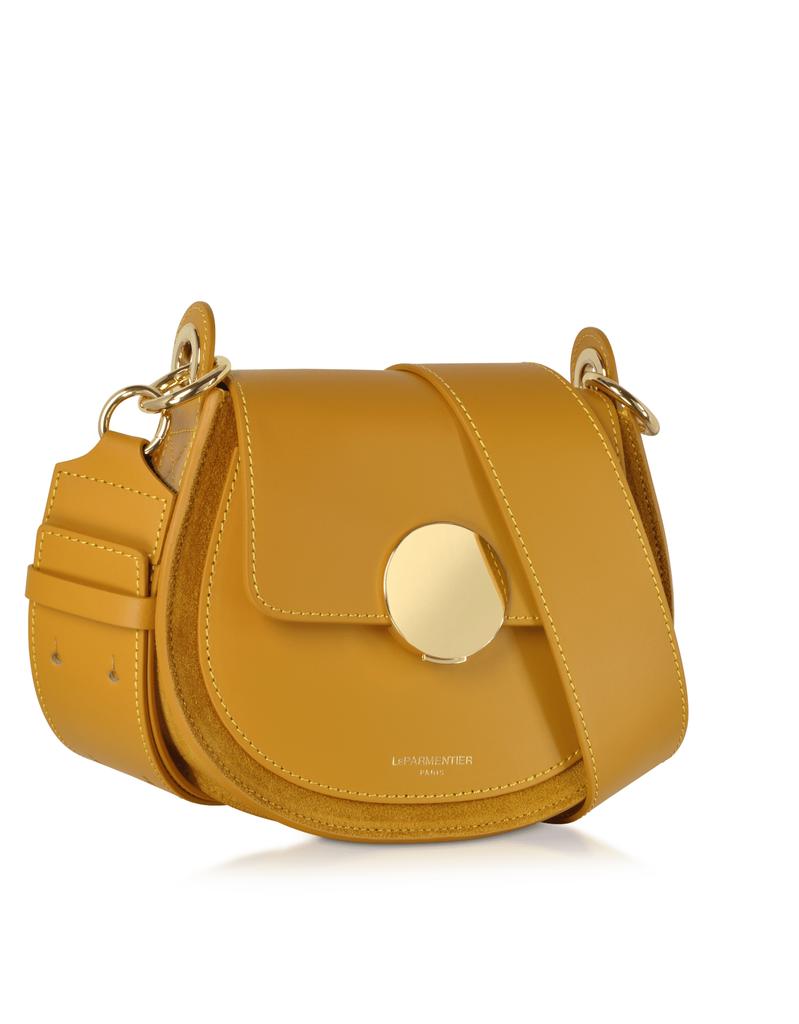 LePARMENTIER Paris Yucca Suede and Leather Shoulder Bag