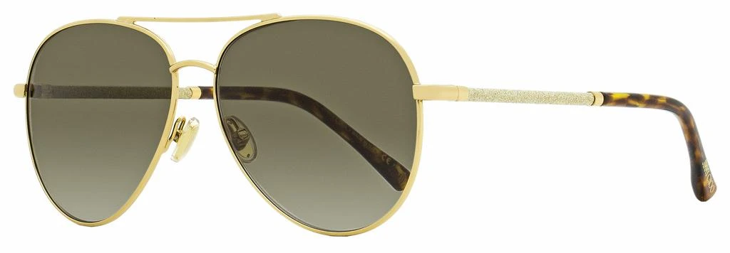 Jimmy Choo Women's Pilot Sunglasses Devan 06JHA Gold/Havana 59mm 1
