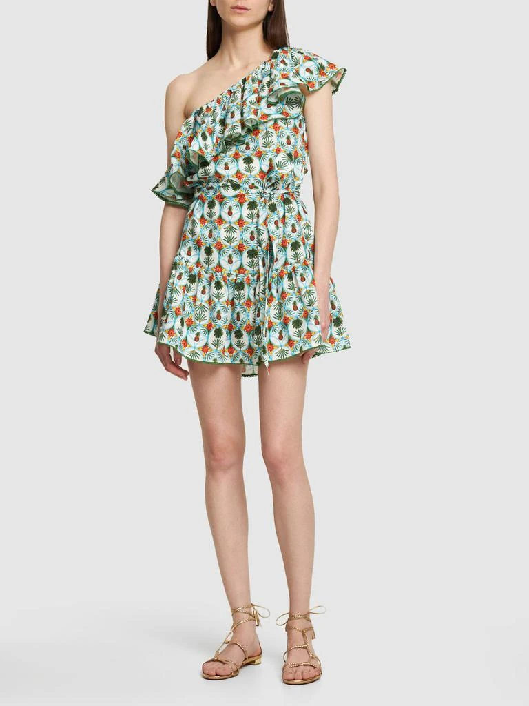 Borgo de Nor Pietra Ruffled Linen Mini Dress 1