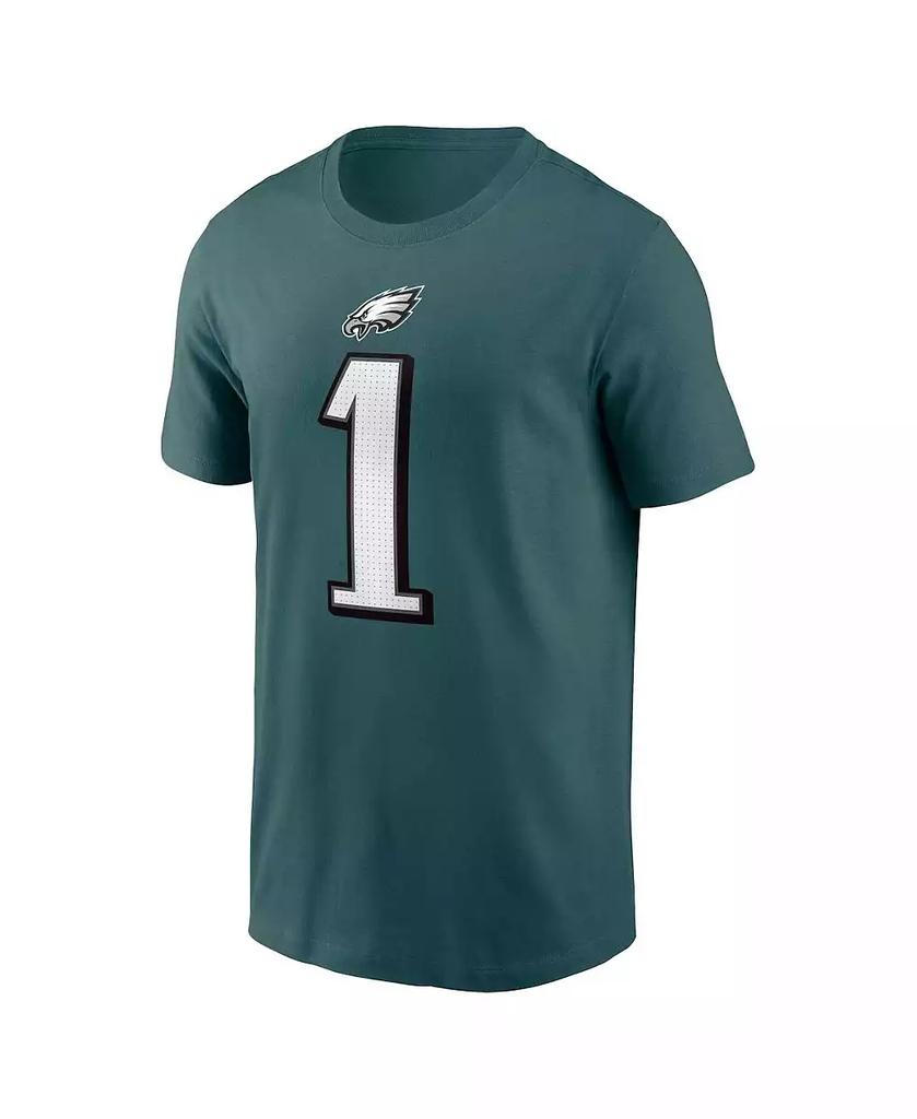 NIKE Men's Jalen Hurts Midnight Green Philadelphia Eagles Player Name and Number T-shirt