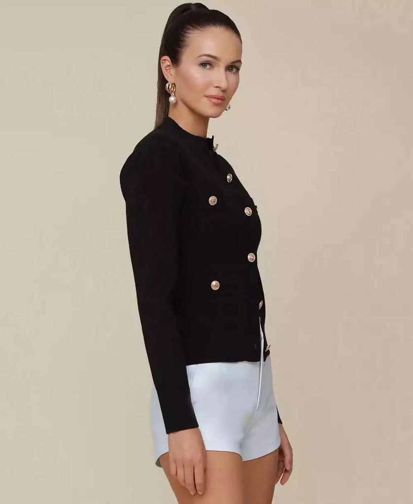 Avec Les Filles Women's Button-Front Rib-Knit Cardigan 5