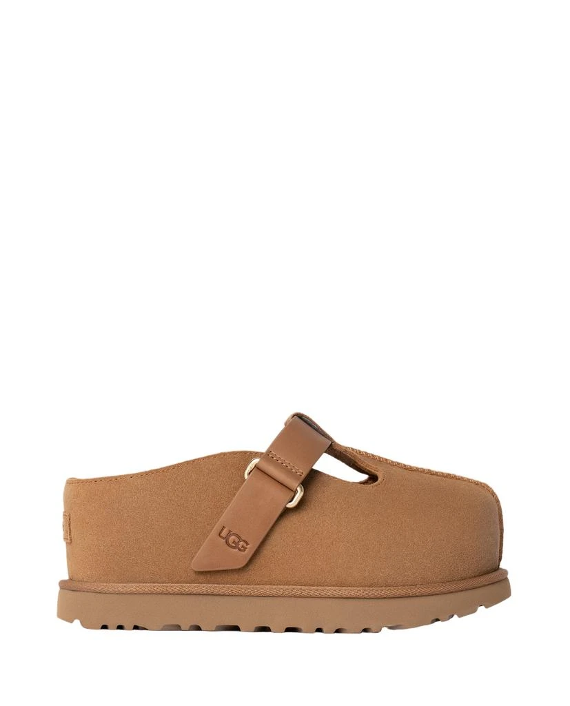 UGG Brown Goldenstar Hi Shearling Clogs