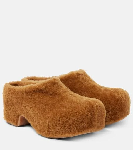 Dries Van Noten Faux fur clogs 1