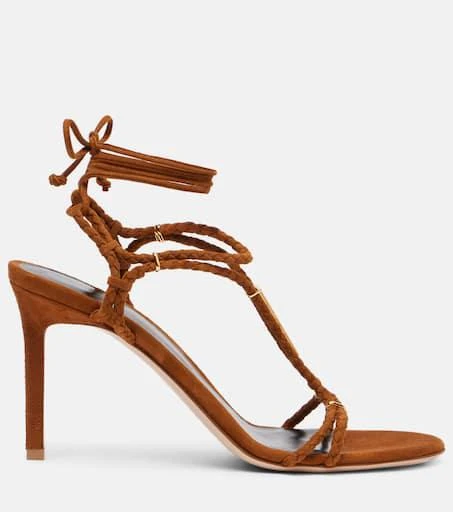 Tom Ford 85 woven suede sandals 4