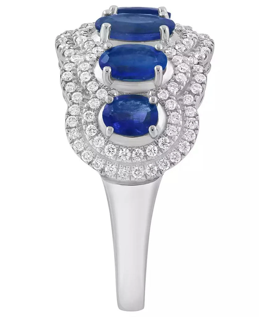 Effy Sapphire (1-5/8 ct. t.w.) and Diamond (1/2 ct. t.w.) Ring in 14k White Gold (Also Available in Emerald) 3
