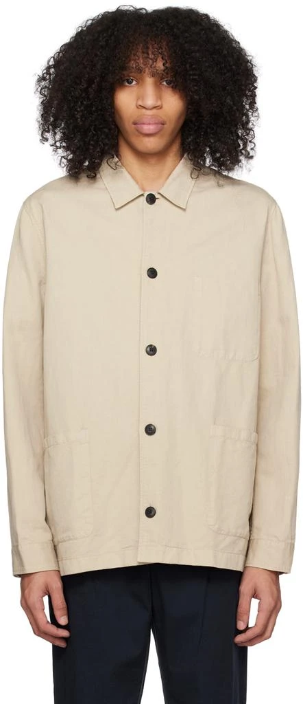 Sunspel Beige Patch Pocket Jacket 1
