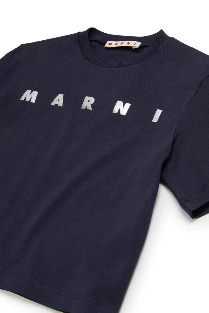 Marni Marni Kids Logo Printed Cropped T-Shirt 3
