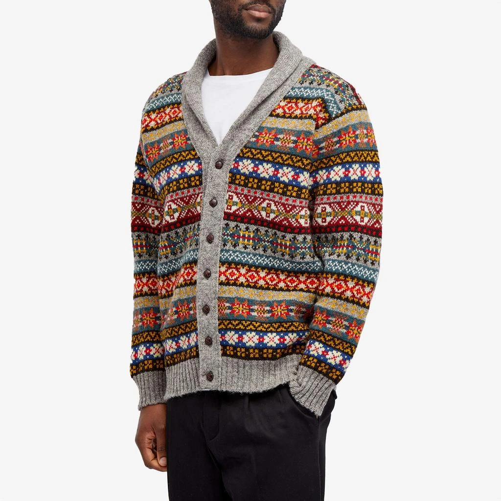 Jamiesons of Shetland Jamieson's of Shetland Fair Isle Shawl Collar Cardigan 2