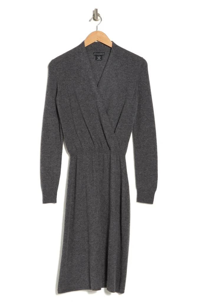 Sofia Cashmere Long Sleeve Cashmere Sweater Dress 3