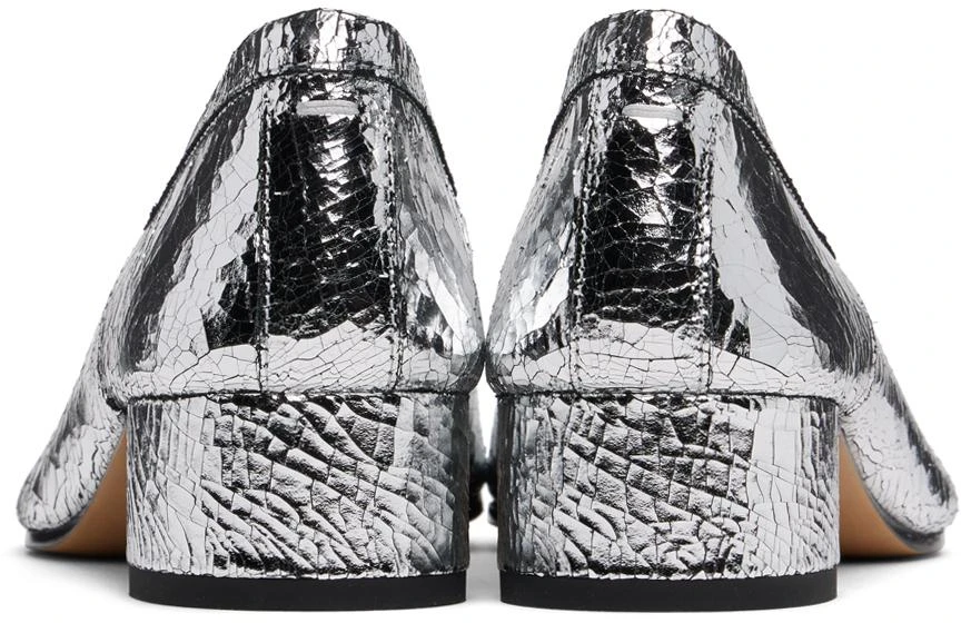 MAISON MARGIELA Silver Tabi Broken Mirror Heels 2