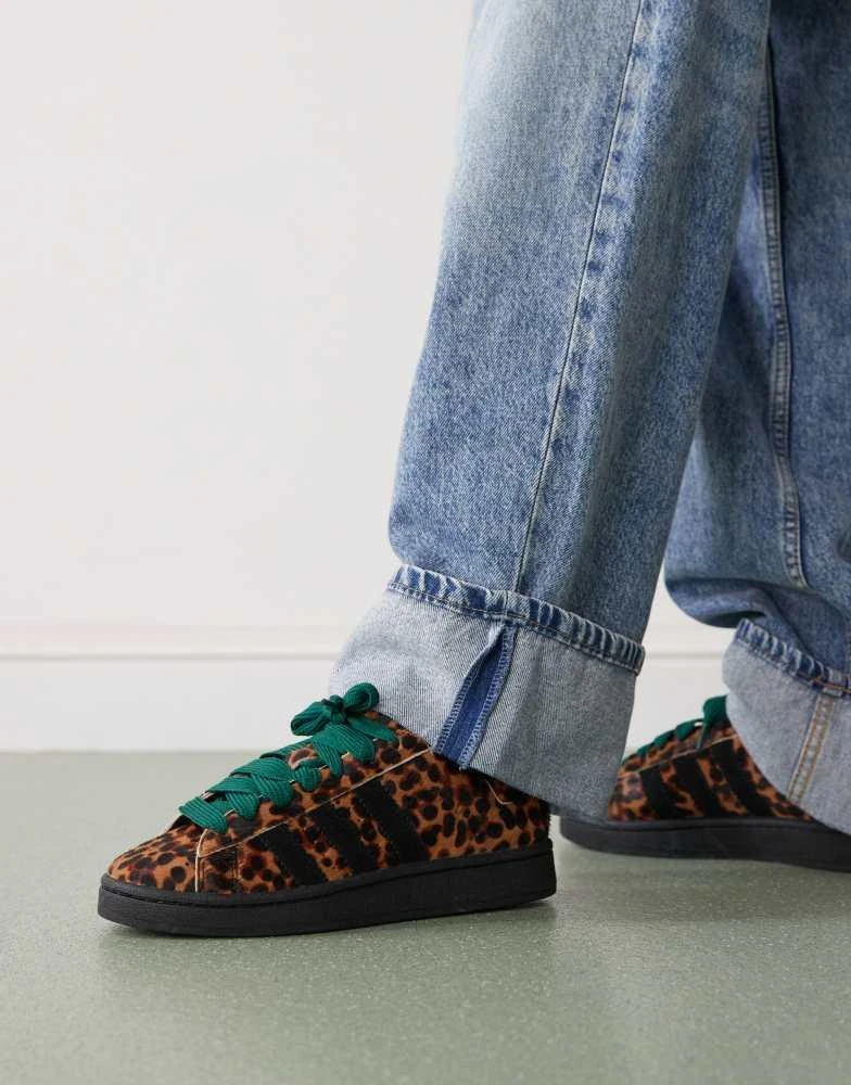 Adidas adidas Originals Campus 00s trainers in leopard print and black 1