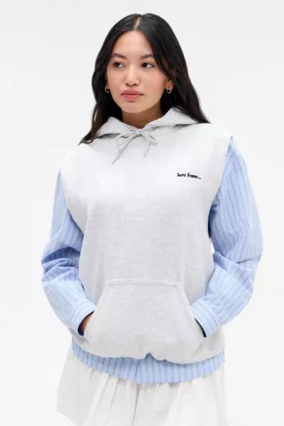 iets frans iets frans... Grey Cutoff Hoodie Sweatshirt