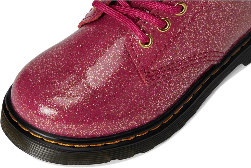 Dr. Martens Dr. Martens Unisex Kids 1460 Lace Up Boot (Toddler/Little Kid/Big Kid) Fuchsia/Silver/Gold Glitter 3 Little Kid Medium 2