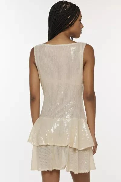 Motel Motel Sequin Drop-Waist Mini Dress 3