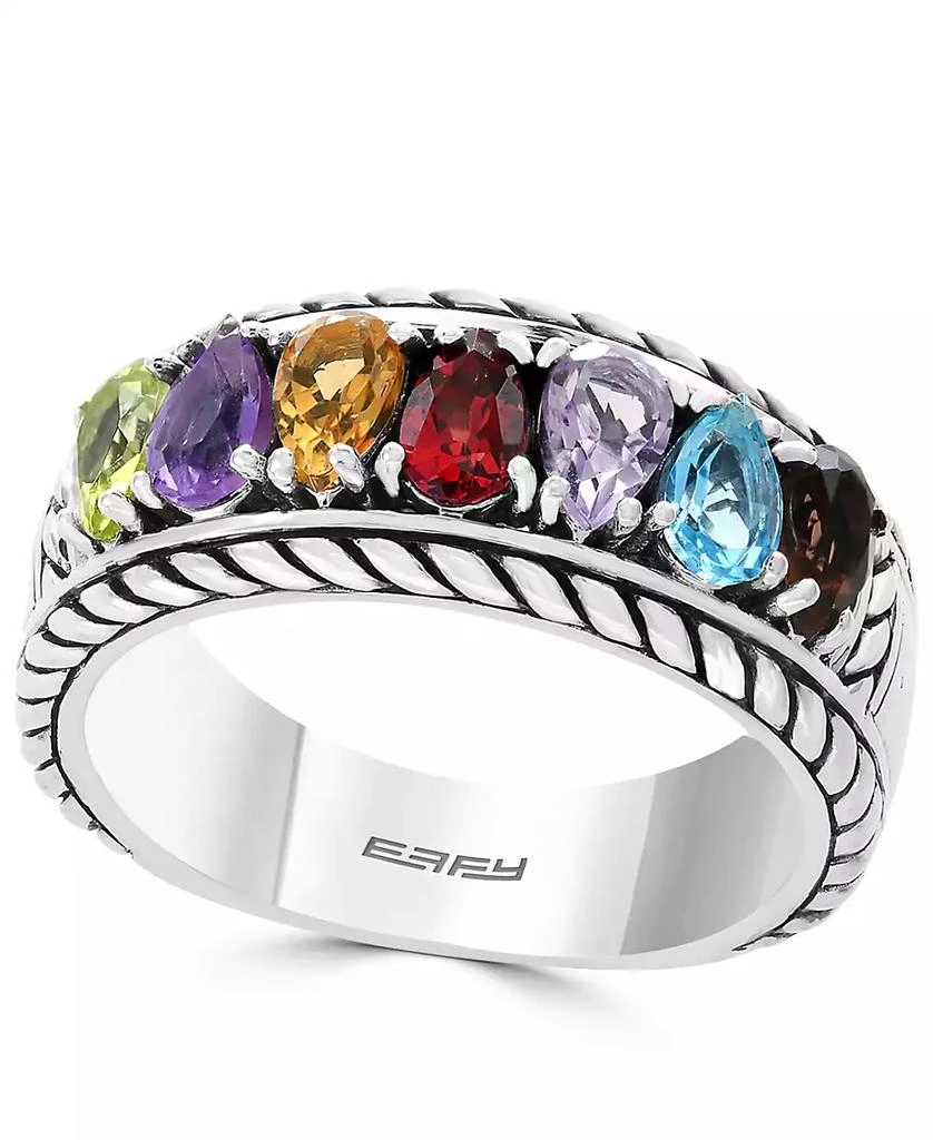 Effy EFFY® Multi-Gemstone Statement Ring (1-5/8 ct. t.w.) in Sterling Silver