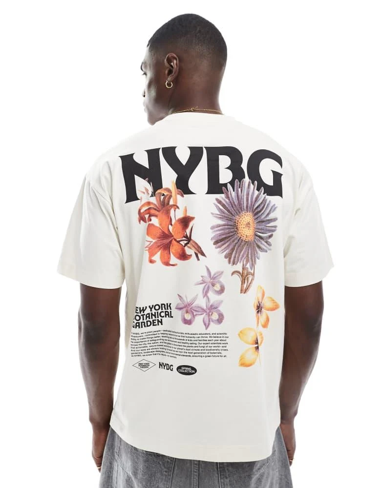 Cotton:On Cotton On boxy fit t-shirt with new york graphic in cream 3