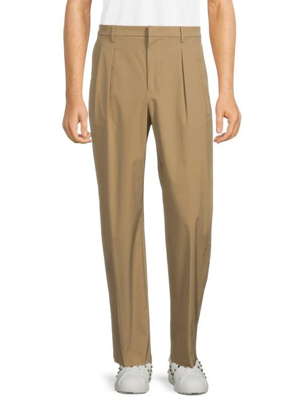 Valentino Solid Pleated Pants 1