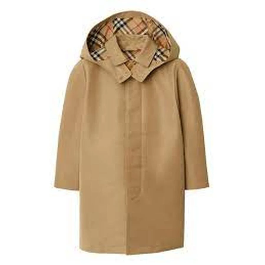 Burberry Hooded Check-Lined Trench Coat