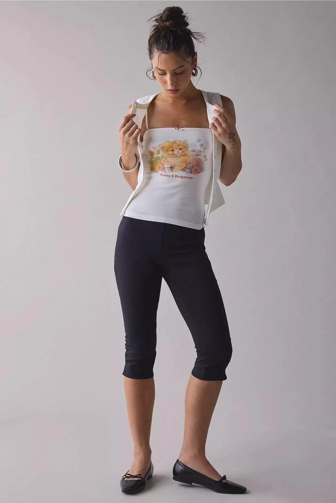 Urban Outfitters Pretty 
Dangerous Cat Graphic Square-Neck Cami 2
