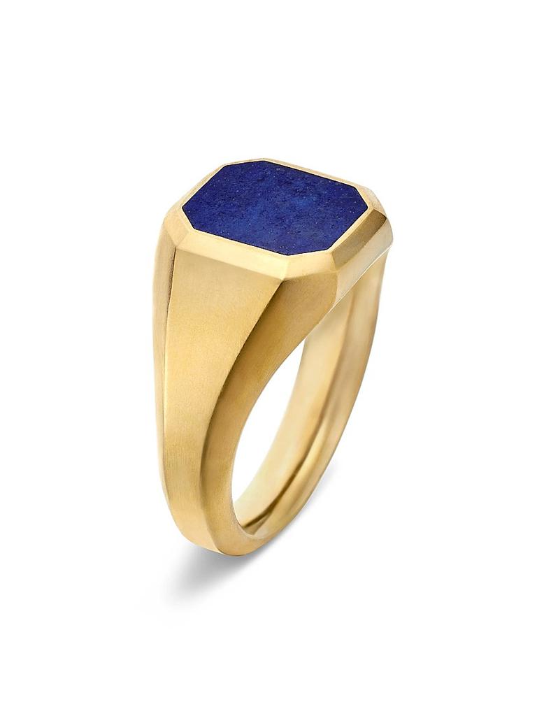 David Yurman Streamline Signet Ring in 18K Yellow Gold